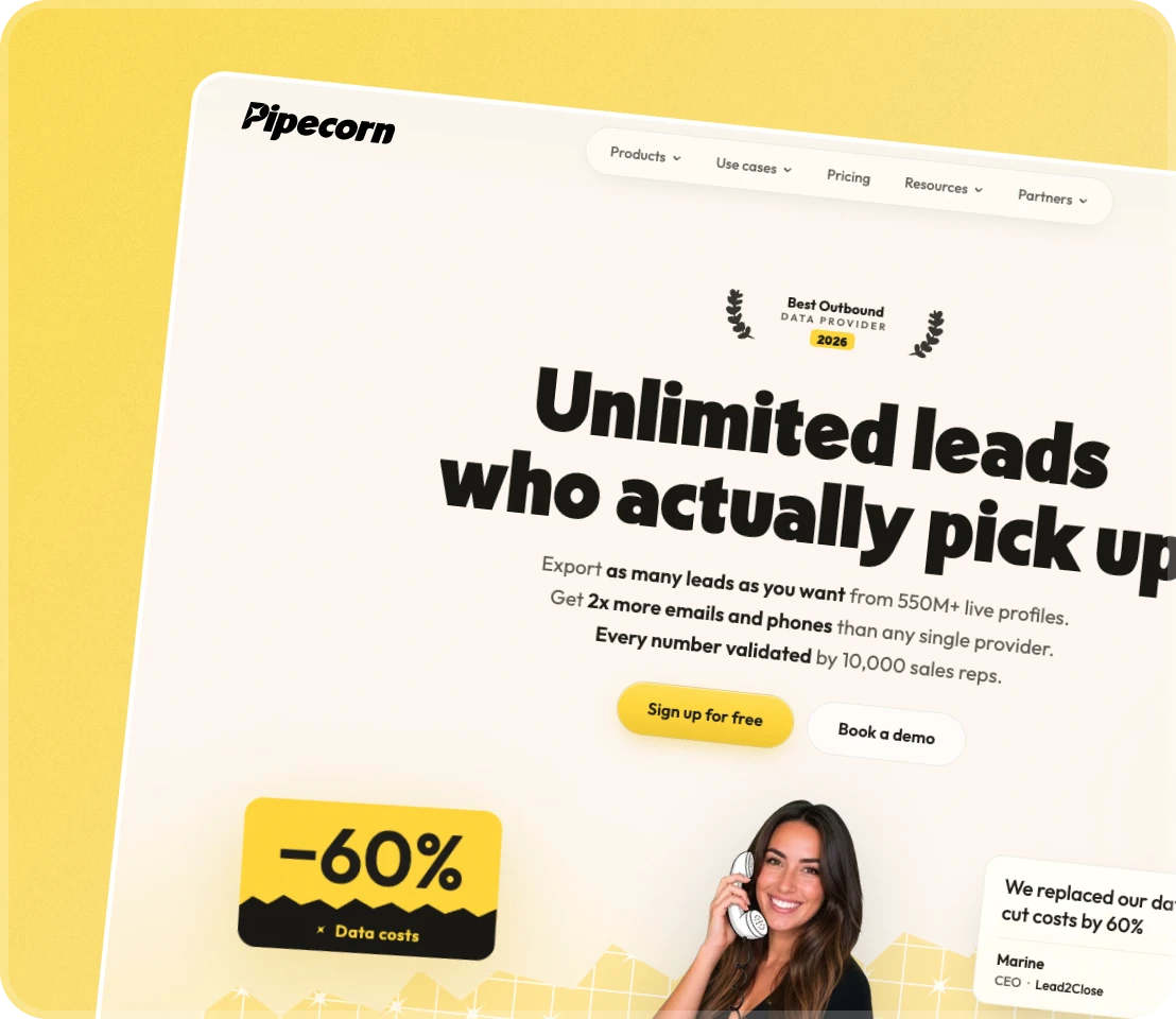 Site web de Pipecorn, conçu par Eklo